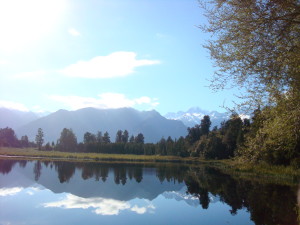 Lake Matheson mirror lake South Island New Zealand