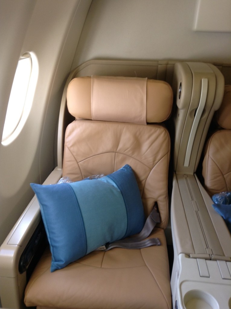 Singapore Airlines Business Class seat