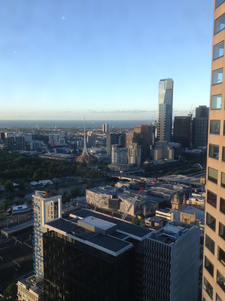 Melbourne city view from Sofitel