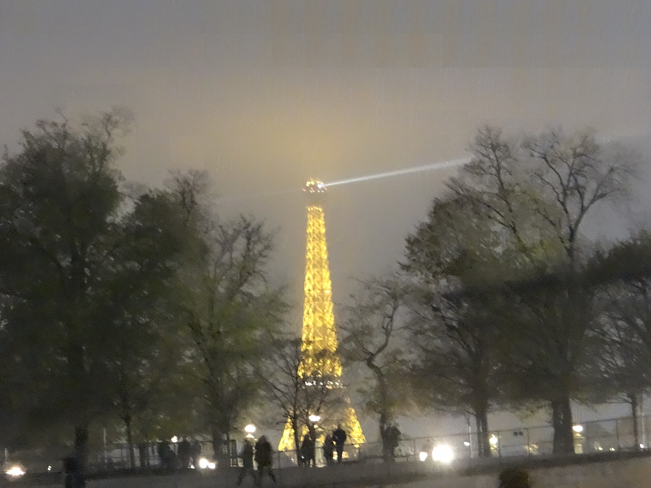 Eiffel Tower Illuminated at night
