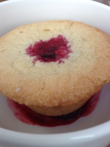 YUM! Totally surprised that this fresh dessert was good - raspberry cake