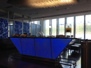 Drinks snacks British Airways Lounge PHL