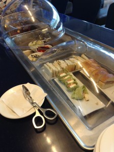 British Airways Lounge PHL food