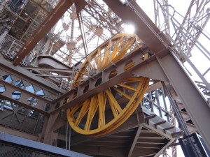 Eiffel Tower Visit inner workings