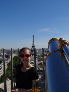 Eiffel Tower view from Arc de Triomphe