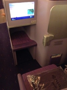 Thai A380 business class seat