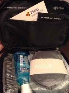 Thai A380 Royal Silk toiletry kit