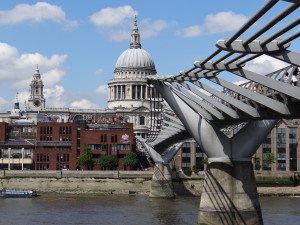 St. Paul's Cathedral Thames Millennium Bridge