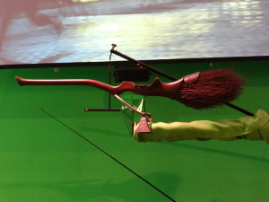 Harry Potter Studio tour broomstick green screen