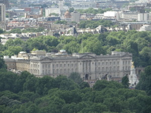 Buckingham Palace view from London Eye