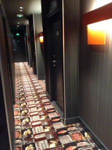 Hotel Fabric hallway design