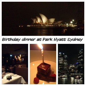 Park Hyatt Sydney Birthday Rain in Sydney