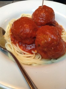 Polpo Meatballs and Spaghettini