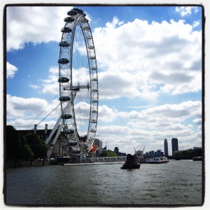 Thames view of London Eye