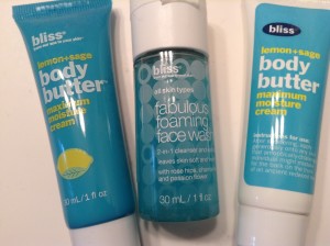 Bliss Spa toiletries W Hotels