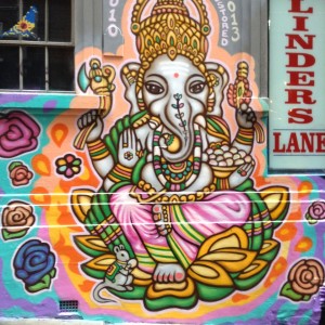 Shree Ganesh by Deb Melbourne Street Artist