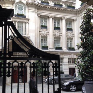 Rosewood London courtyard