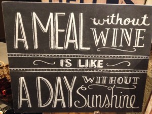 A meal without wine quote