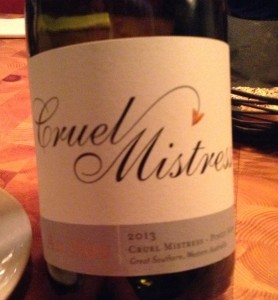 Australian Pinot Noir Cruel Mistress
