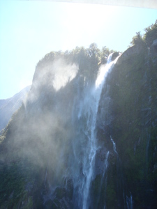 Milford Sound waterfall