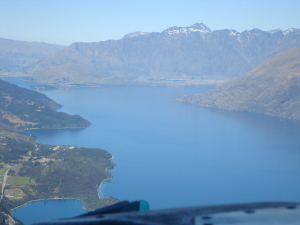 Flying Milford Sound to Queenstown