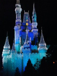 Christmas Cinderella's Castle Disney World