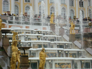 Grand Cascade fountains at Peterhof