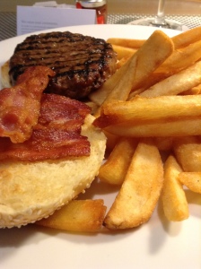 Westin Sydney Room Service burger