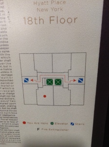 Hyatt Place NYC 18th floor map