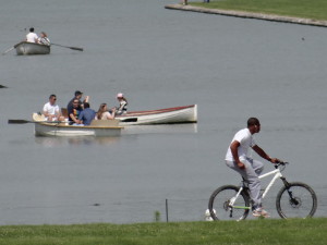 Versailles boating on lake