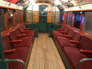 Antique London Underground train