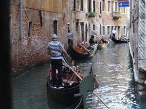 Gondolas in Venice
