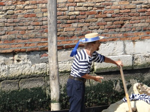 Polish Gondolier Cubi in Venice
