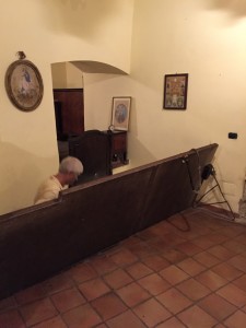 Underground Naples theatre entrance