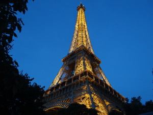Eiffel Tower at night 