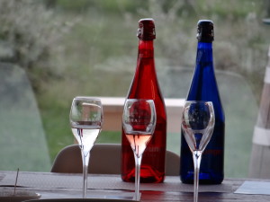 Cava Bertha colored bottles