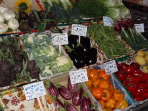 Florence market vegetables