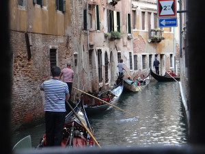 Venice Gondolas on Canal