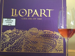Llopart tasting of the rose cava