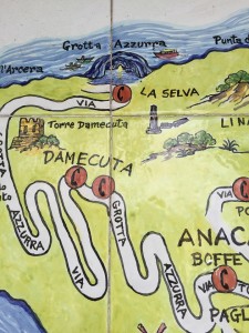 Map Anacapri to Blue Grotto