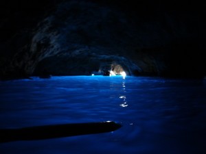 Blue Grotto view inside out