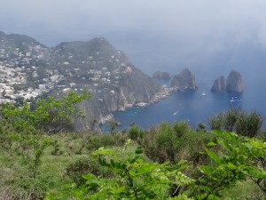 Faraglioni Rocks Capri view from Monte Solaro