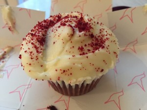 Hummingbird Bakery red velvet cupcake
