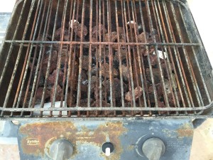 Rusted Grill dirty airbnb house gozo