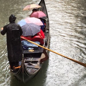 Venice Gondola in the Rain