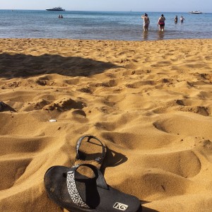 Gozo beach view from Rambla