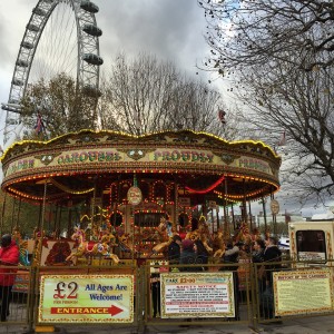 London Carousel and London Eye Southbank