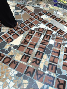 Tile floor at the Magic Gardens