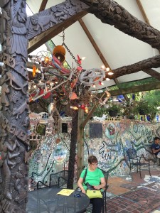 Outdoor gazebo at the Magic Gardens