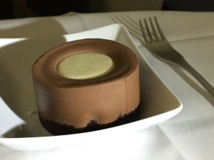 American Airlines chocolate mousse Philadelphia to Manchester UK A330